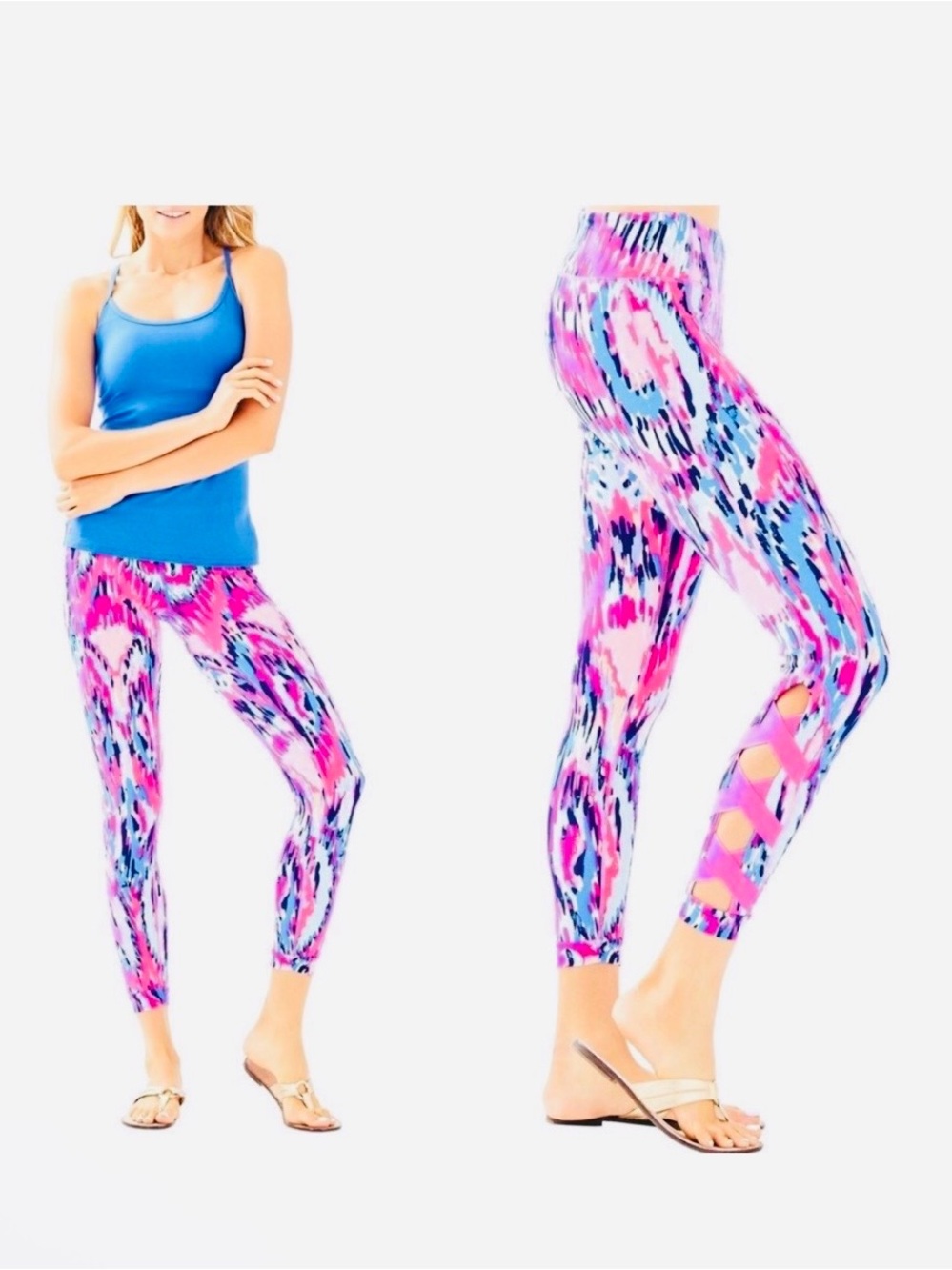 Lilly Pulitzer Caille Weekender colorful Leggings in Multi Free Spirit, Medium